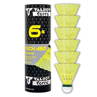Talbot Torro Tech 450, volante de badminton amarelo, tamanho único
