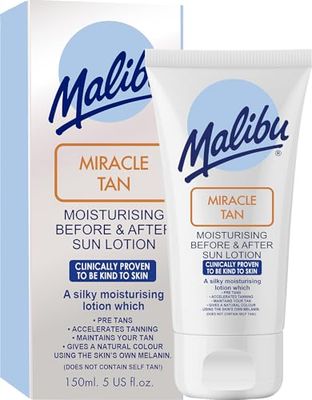 Malibu Sun Miracle Tan, Before and After Sun Lotion, Moisturising, 150ml