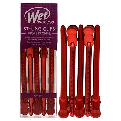 Wet Brush Pro Styling Clips - Red By For Women - 5 Pc Hair Clips