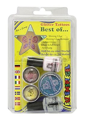 Eulenspiegel 730515 - glitter tattooset Best of, glitterset, carnaval, themafeest, Halloween