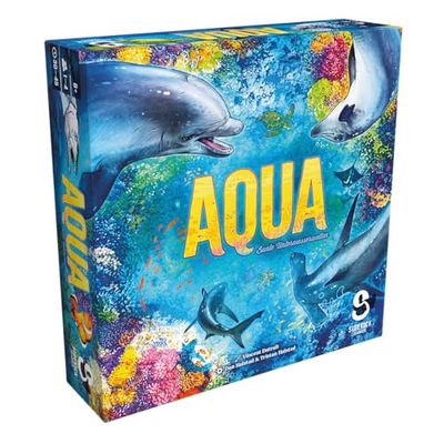 Sidekick Games, Aqua: Mondi subacquei colorati, gioco di famiglia, gioco di carte, 1-4 giocatori, dai 8+ anni, 30-45 minuti, tedesco