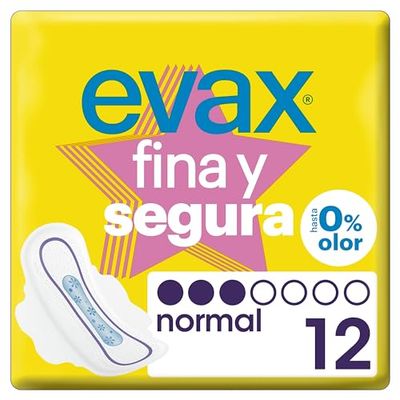 Evax Fina e segura, compressas com asas, normal, 12 unidades, até 0% odor