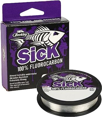 Berkley Sick Fluorocarbon Leader, Unisex, Transparente, 0.45mm | 15.3kg | 33lb | 50m | 54yd