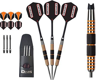 ABC Darts 19021030 Unisex Adult Darts - Black, Orange, Silver, 30