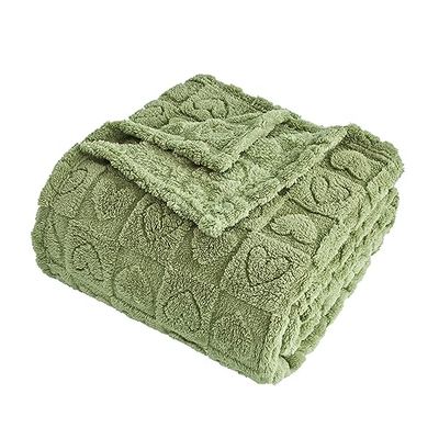 FY FIBER HOUSE Couverture en Flanelle à Carreaux en Forme de cœur – Couverture Douce et Chaude pour Amoureux, Maman, père, Lavable, légère et pelucheuse pour canapé, Sofa, lit, Bureau, Toutes Saisons