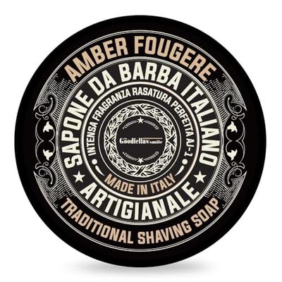 Sapone da barba The Goodfellas ' smile 100ml. Prodotto Artigianale Italiano (Amber Fougere Sapone da barba)