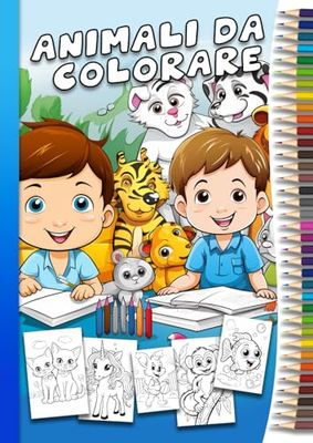 Animali da colorare: Libro da colorare per bambini sugli animali