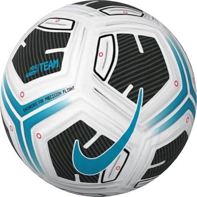 Nike FZ7540-102 NK ACADEMY - TEAM - FA24 Pallone da calcio ricreativo Unisex WHITE/BLACK/LT BLUE FURY Taglia 4