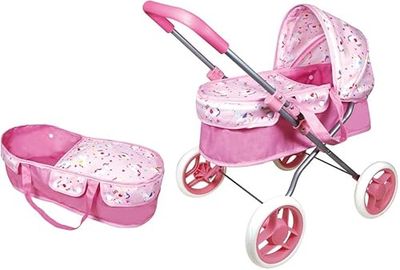 Wdk Partner Die Wiege ist abnehmbar. Höhe Des Griffs 46 cm. Für Babys mit einer Größe Von 40 cm (Nicht im Lieferumfang enthalten). Rohre aus Metall. Von einem Erwachsenen aufzubauen. AB 3 Jahren