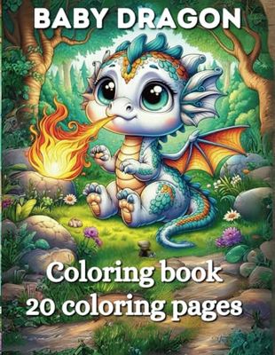 Baby Dragon coloring book: 20 coloring pages