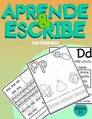 Aprende y Escribe Los Fonemas: Edicion para colorear