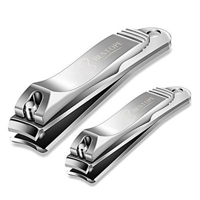 Set Tagliaunghie Professionale 2 Pezzi- Taglia Unghie Professionali per Unghie e Piedi, Nail Clipper per unghie per Uomo e Donna
