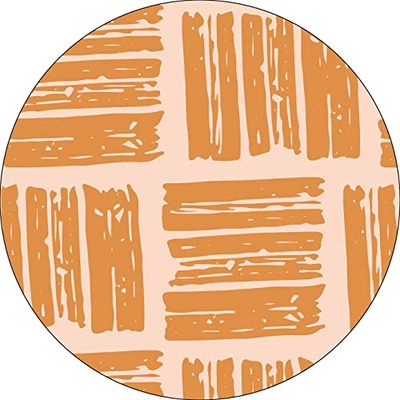 Bonateks, Tappetino per mouse rotondo con stampa digitale, base antiscivolo, per ufficio e casa, diametro: 22 cm