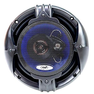 PNI Altavoces coaxiales para automóvil HiFi650, 120 W, 16,5 cm, 3 Caballos, Rejilla incluida, Juego de 2 Piezas