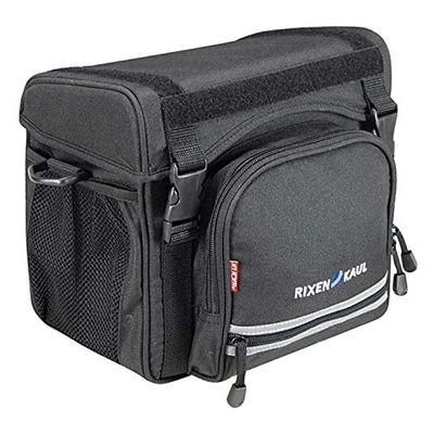 KLICKfix 0274S Unisex - Adult Click Fix Allrounder Handlebar Bag, Black, One Size