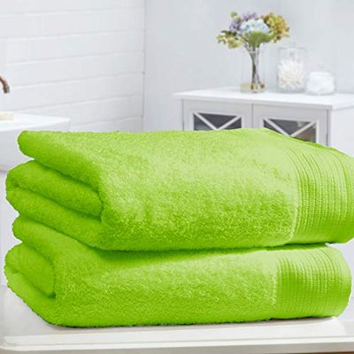 ARR ARR Egyptian Cotton Bath Sheet Bale Lime 2 Piece 600gsm