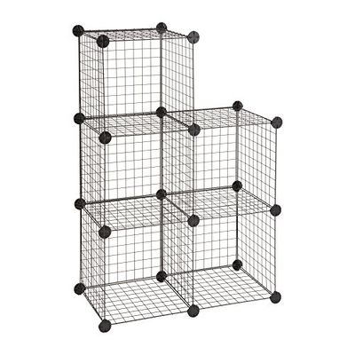 Safco Wire Cubes Storage - Black