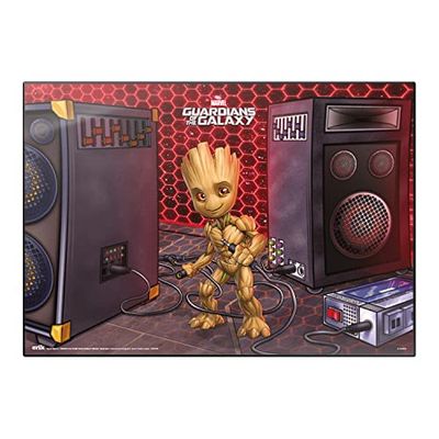 Grupo Erik Marvel Groot Desk Mat | 13.5 x 19.5 inches - 34.5 x 49.5 cm Desk Pad, Desk Decor, Desk Protector Mat | Cute Stationary, Back to School Supplies, Kids Desk Accessories