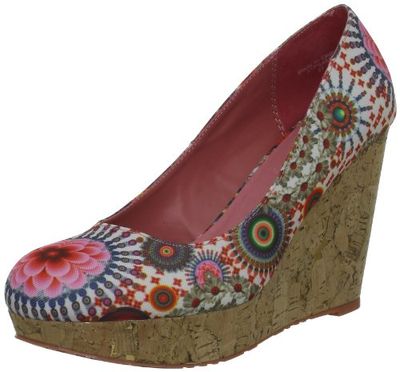 Desigual Sandy 3, Scarpe col Tacco Donna, Bianco (Blanc (1000), 36