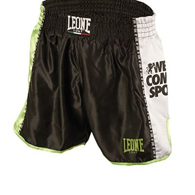 LEONE 1947 Träningsshorts Kick-thai, Unisex vuxen, Svart, XS, AB760