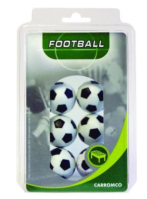 Carromco Unisex bollar Futboll-4026236, svart/vit, en storlek