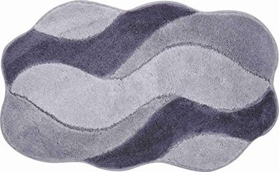 Grund Carmen Alfombra de Baño, Poliacrílico Ultrasoft, Gris, 70x120 cm