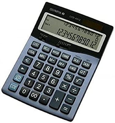 Olympia miniräknare LCD – 4312, blå LCD 4312