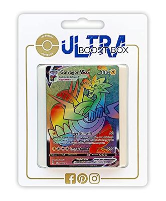 Galvagon VMAX 210/192 Arc en Ciel Secrète - Ultraboost X Epée et Bouclier 7 Évolution Céleste - Coffret de 10 cartes Pokémon Françaises