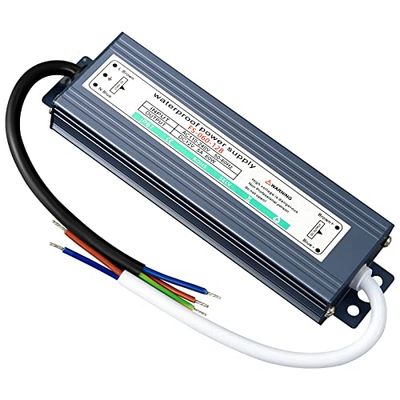 LED Driver, 60W Waterproof Power Supply Transformer Adapter,110V-240V AC to 12V DC, IP67 LED Lighting Low Voltage Transformers for Indoor Outdoor LED Lights