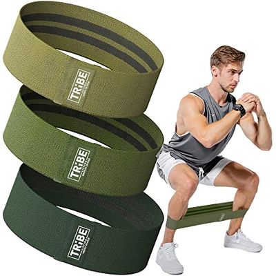 Stoffen weerstandsbanden voor training - booty-banden voor dames en heren, trainingsbanden, weerstandsbanden, trainingsbanden, weerstandsbanden voor benen