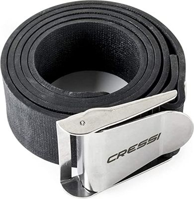 Cressi New Quick-Release Elastic Cinto, adulto unissexo, preto/preto, tamanho único