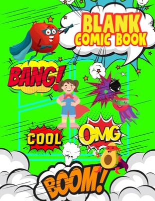 BLANK COMIC BOOK: Create Your Own Comic Book Stories | Blank Panels for Kids and Adults | Perfect for Aspiring Artists.