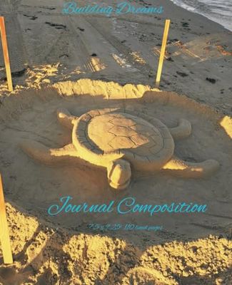 Composition Notebook: Beach Sand Sea Turtle Journal Notebook | 110 Pages 7.5 x 9.25" Inches