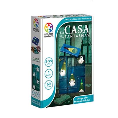 Smart Games - La Casa De Los Fantasmas | Juegos De Mesa Niños 6 Años O Más | Rompecabezas Niños Y Rompecabezas Adultos 60 Desafíos | Juegos Educativos 6 Años Para 1 Jugador