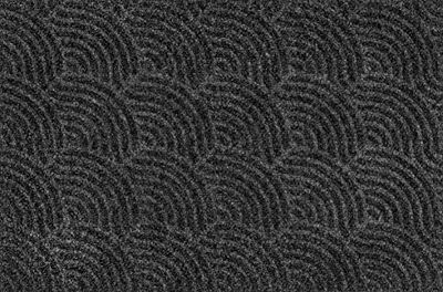 DUNE Waves, inside and outside, washable, polyester, 50% polypropylene, dark grey, 60 x 90 cm