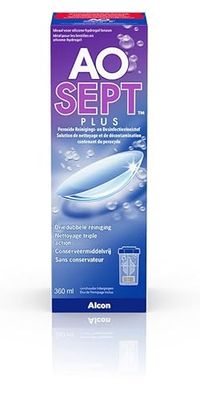 Aosept Plus Contact Lens Care Solution, single bottle, 360 ml
