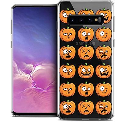 Caseink fodral för Samsung Galaxy S10 (6.1) fodral [kristallgel HD halloween kollektion pumpa tecknad design - mjuk - ultratunn - tryckt i Frankrike]