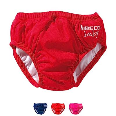 Beco Unisex Baby Aqua-luier Slipform met elastische manchetten, zwemhulp, rood (rood/5), XS (2-3 maanden)