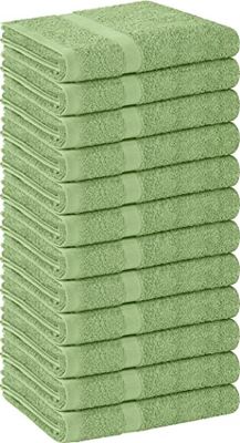 Utopia Towels, Toalla de salón, Paquete de 12, no a Prueba de blanqueador, 16 x 27 Pulgadas, Toallas de algodón Altamente absorbentes para Manos, Gimnasio, Belleza, SPA y Cuidado del Cabello en casa,