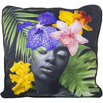 Alexandra House Living Kudde Venedig flerfärgad textil 45 x 45 cm