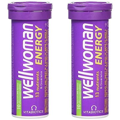 Vitabiotics Wellwoman Energy Lime, 10 Effervescent Tablets (Pack of 2)