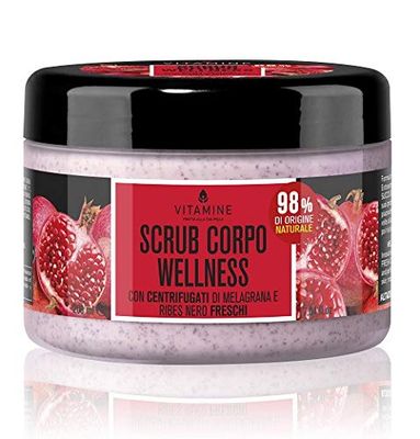 Witaminy Peeling Ciała Wellness Wazon 200 - ze Świeże Centifugate z granatu i czarnej porzeczki