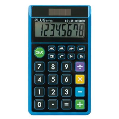 De Sobremesa marca Plus Office modelo CALCULADORA PLUS SS-165 AZUL