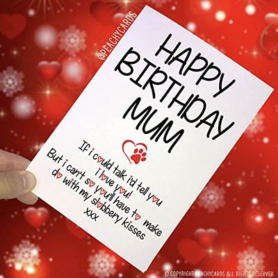 Verjaardagskaarten Van De Hond, Grappige Kaarten Van De Hond, Hond Kaarten, Mam Verjaardagskaart, Thanks Mum, Novelty Kaarten, Familie Huisdier Kaarten Plezier PC274