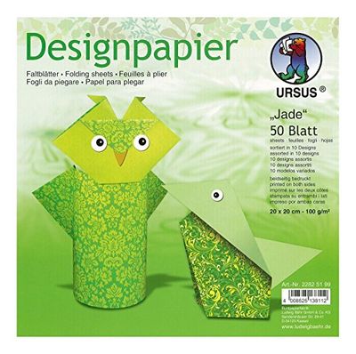 Ursus - Designpapper rubin 20 x 20 cm Jade