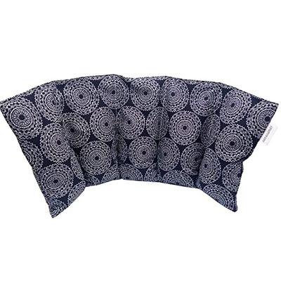 Cuscino termico "Mandala - blu" (XL), cuscino riscaldante, noccioli di ciliegia, per la cervicale, cervical riscaldante, cuscino noccioli ciliegia, termoforo cervicale,50x20cm, 800gr