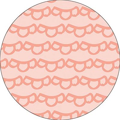 Bonateks, Runt digitalt tryckt musmatta, halkfri undersida, för kontor och hem, diameter: 22 cm