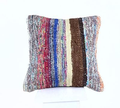 Kelim Cuscino 40x40 cm fatto a mano turco prodotto federe kilim dekorativo orientale etnici cuscino A570