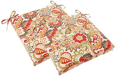 Pillow Perfect zitkussen voor binnen en buiten, vierkant, 2 stuks