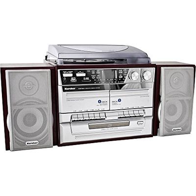 Kärcher KA 320 - Minicadena con Reproductor de CD, Doble pletina, Tocadiscos, (Importado de Alemania)